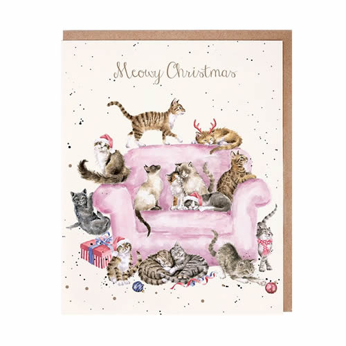 Meowy Christmas Card (Cat) - Click Image to Close