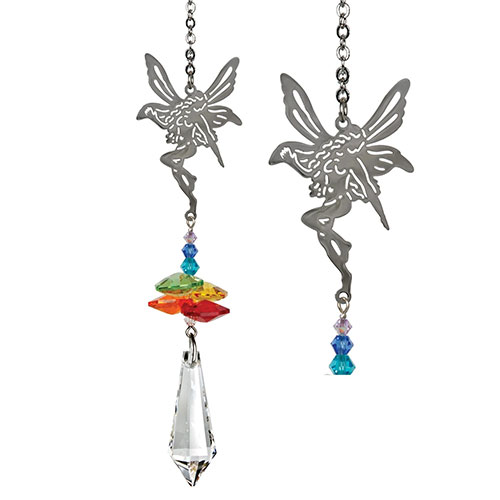 Rainbow Fairy Crystal Fantasy Suncatcher - Click Image to Close