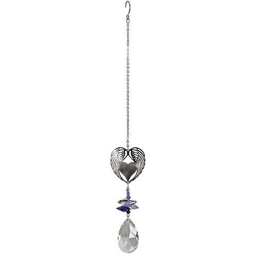 Winged Heart Crystal Fantasy Suncatcher - Click Image to Close