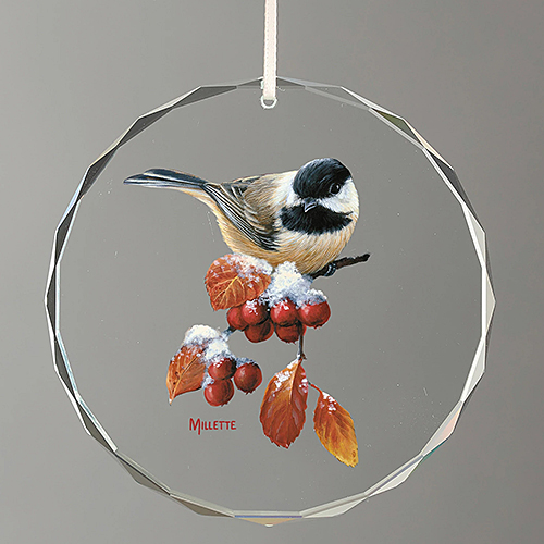 Winter Gems Ornament (Chickadee) - Click Image to Close
