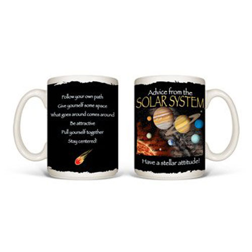 Advice From The Solar System Mug - Click Image to Close