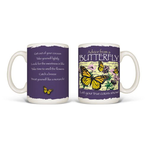 Advice From A Butterfly Mug - Click Image to Close
