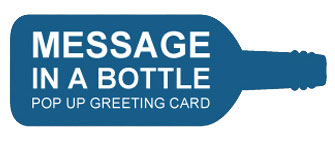 Message in a Bottle 3-D Pop Up Cards