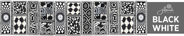 Jilzarah Premium Clay Jewelry Black White