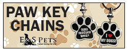 Paw Key Chains from E&S Pets