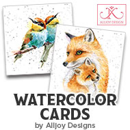 Alljoy Design Watercolor Cards