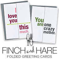 Finch & Hare Fodled Greeting Cards