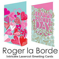 Roger la Borde Lasercut Cards