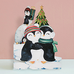 Christmasy Penguins Card