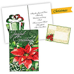 Joyful Greetings Christmas Card with Garden Flag