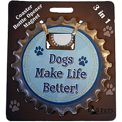 Dogs Make Life Better Bottle Ninja