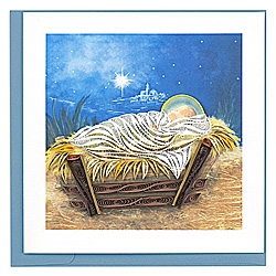 Manger Scene Card