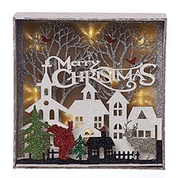 Merry Christmas LED Shadowbox