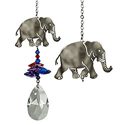 Elephant Crystal Fantasy Suncatcher