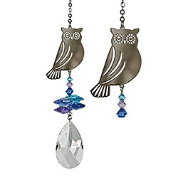 Owl Crystal Fantasy Suncatcher